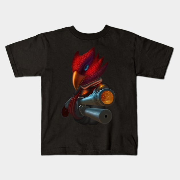 SgtRedPhoenix Mascot Kids T-Shirt by sgtredphoenix